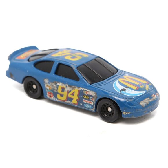 Vintage Hot Wheels 1998 McDonald NASCAR Mattel Die Cast Car Blue Toy Collectable - Picture 1 of 5
